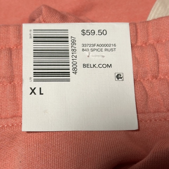 Men’s Crown & Ivy Peach Sweatpants, NWT’s, Size XL - Picture 4 of 11